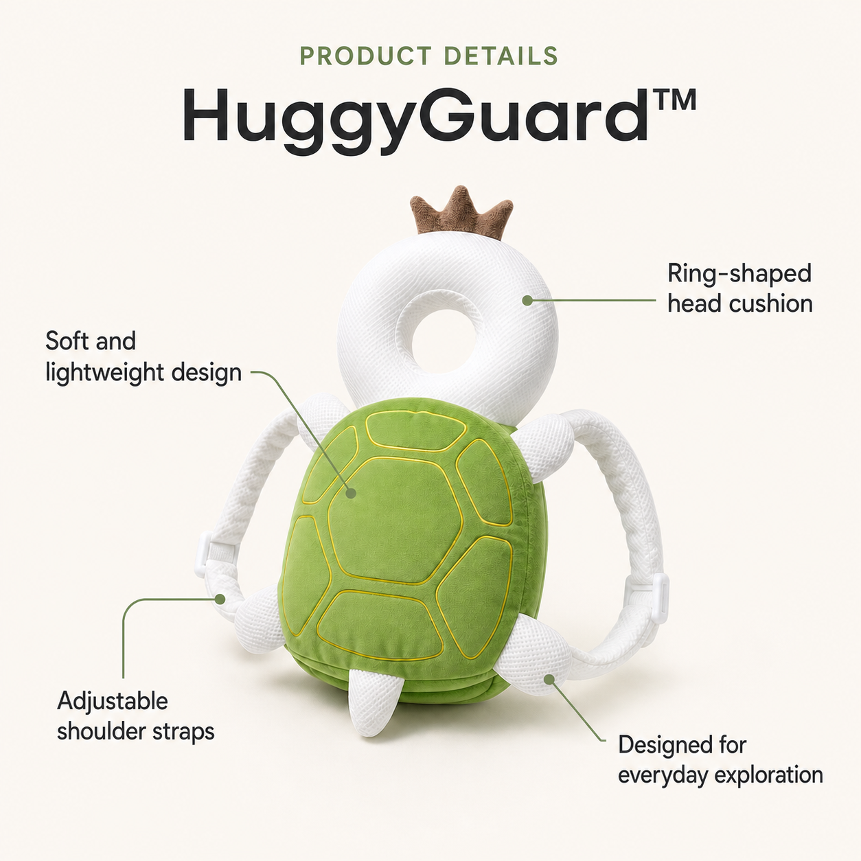 HuggyGuard™ – Gentle Protection for First Steps
